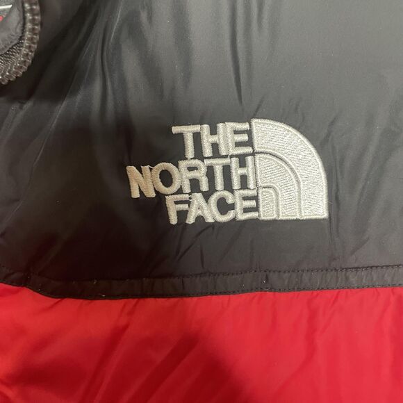 North Face Summit Series Vest Mens Small Red Black Puffer Insulated Goose Down - Picture 4 of 14